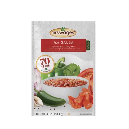 Mrs. Wages Hot Salsa Tomato Mix 4 oz W573-J7425